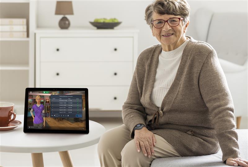 Elderly Woman with Addison Care