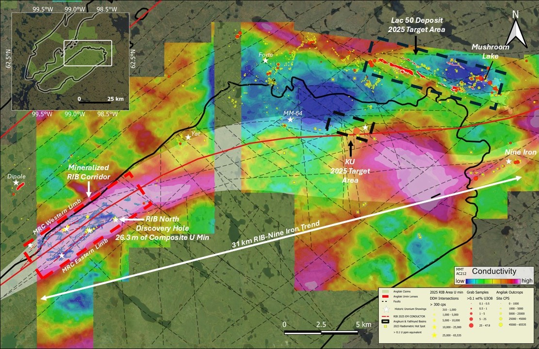 ATHA Energy Makes Major New Discovery Along the Rib Corridor; Drills Best Exploration Hole to Date at The Angilak Uranium Project Intersecting 26.3 M of Composite Uranium Mineralization