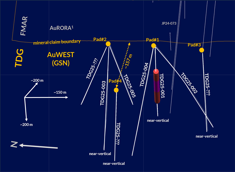 TDG Intersects High-Grade Copper-Gold Mineralization at AuWEST, Toodoggone