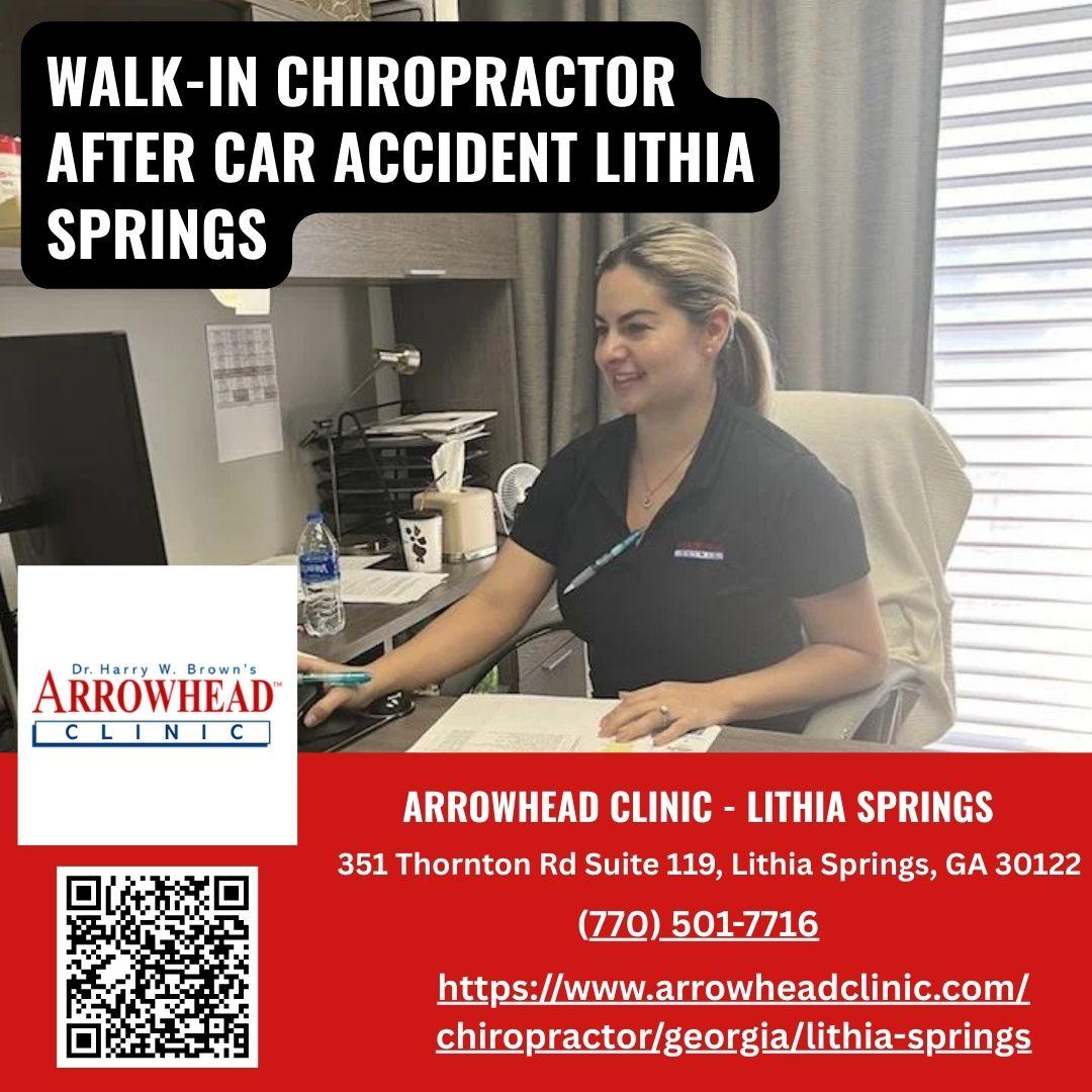 Arrowhead Clinic Lithia Springs Emphasizes Immediate Chiropractic Care for Auto Accident Victims