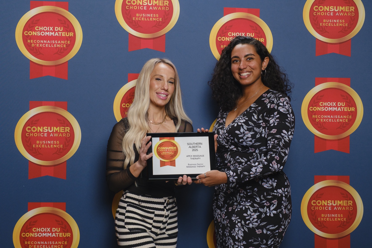 Apex Massage Therapy Wins 2025 Consumer Choice Award for Massage Therapy in Southern Alberta