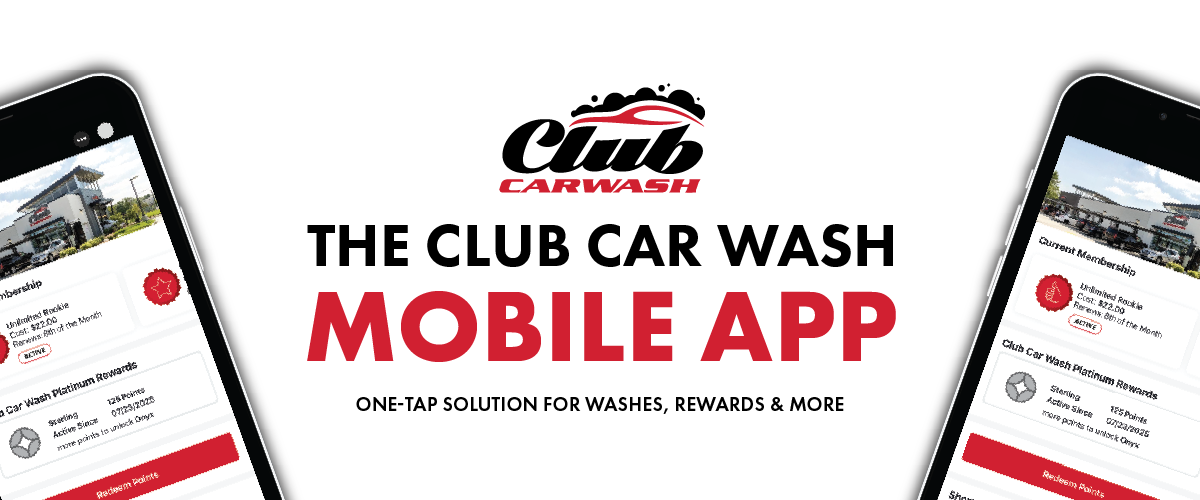 Club Car Wash Launches New Mobile App